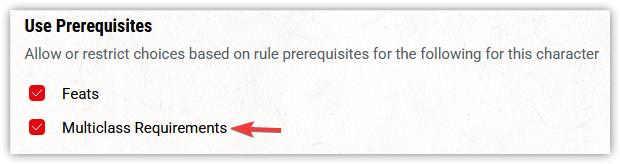 How to Enable Multiclassing Between Legacy and 2024 Classes